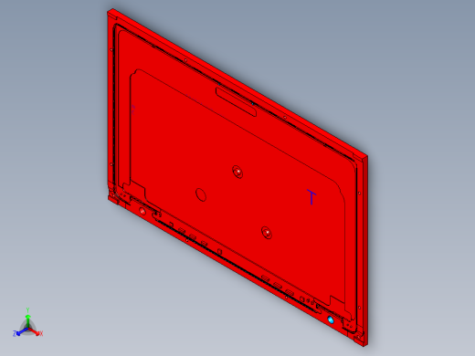板材内腔开粗UG编程程序模型