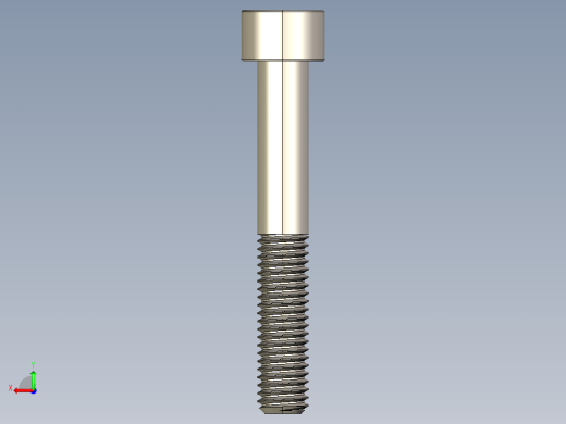 Screw_DIN_912_M8x55_A2.STEP公制内六角螺钉后视缩略图