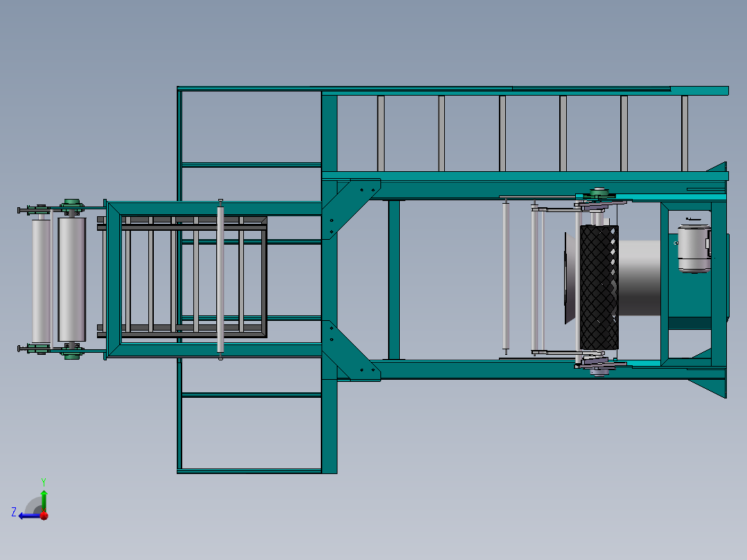 小吹膜机右视图