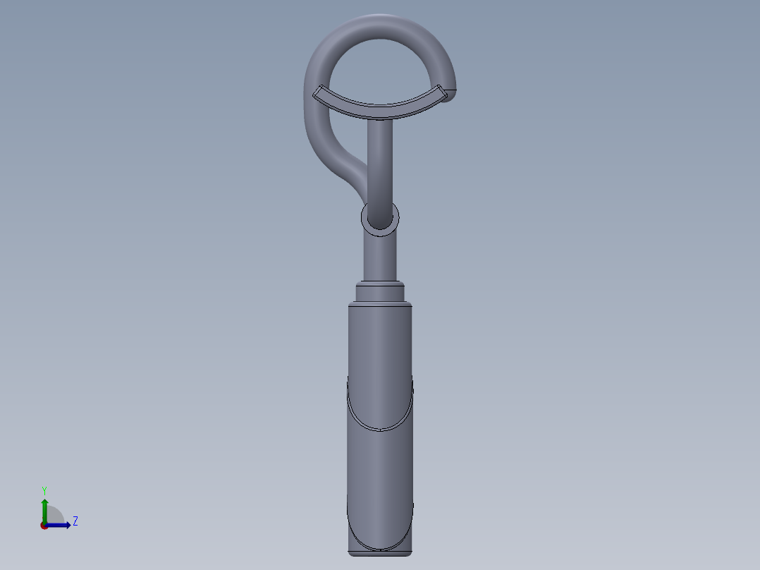 阀门钥匙工具左视图