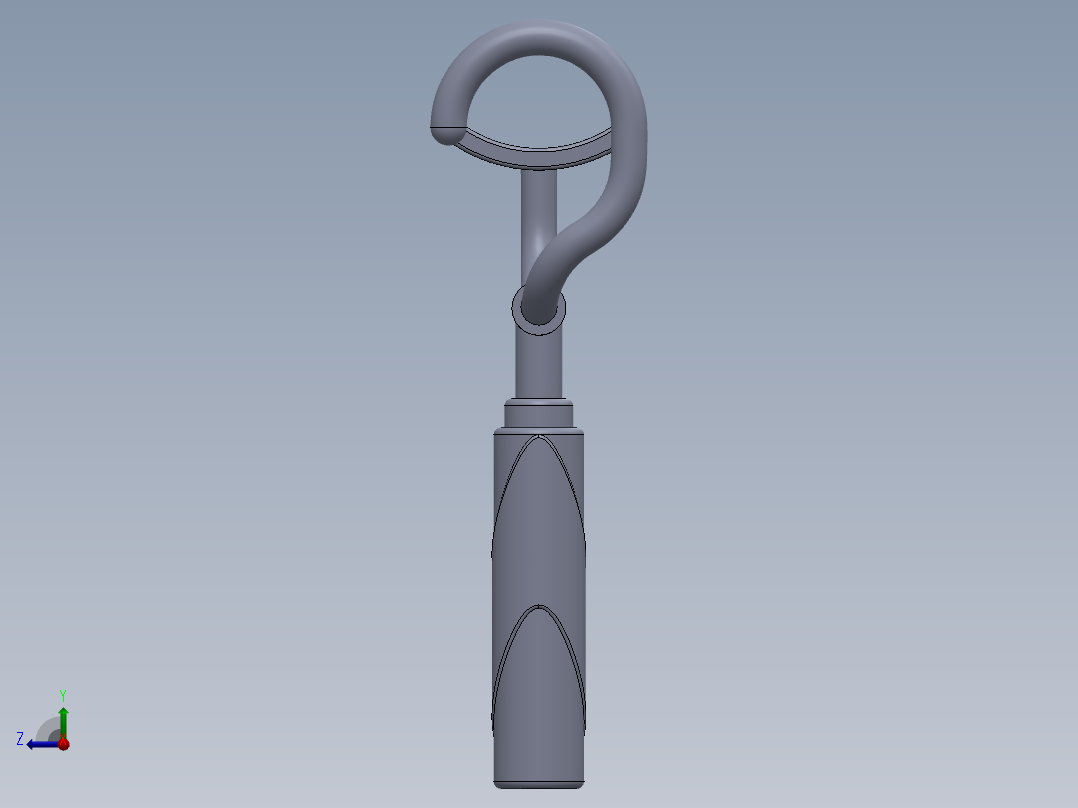 阀门钥匙工具右视图