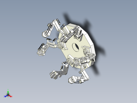 六足机器人毕业设计3D