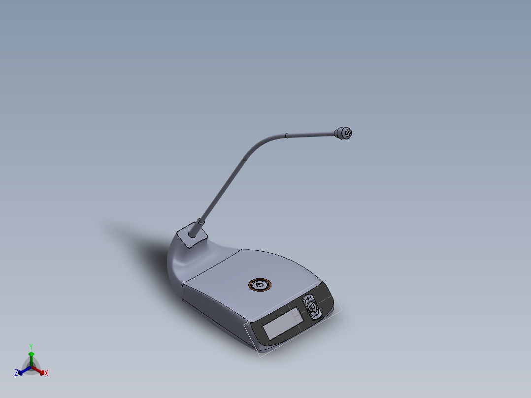 麦克风正等轴测图