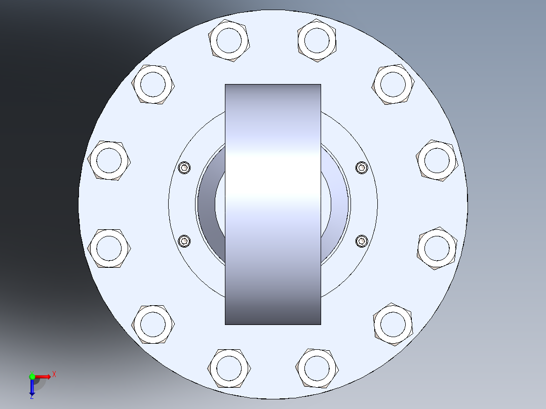 焊接型液压缸（带前端和后端安装眼）350x220x1002毫米俯视图