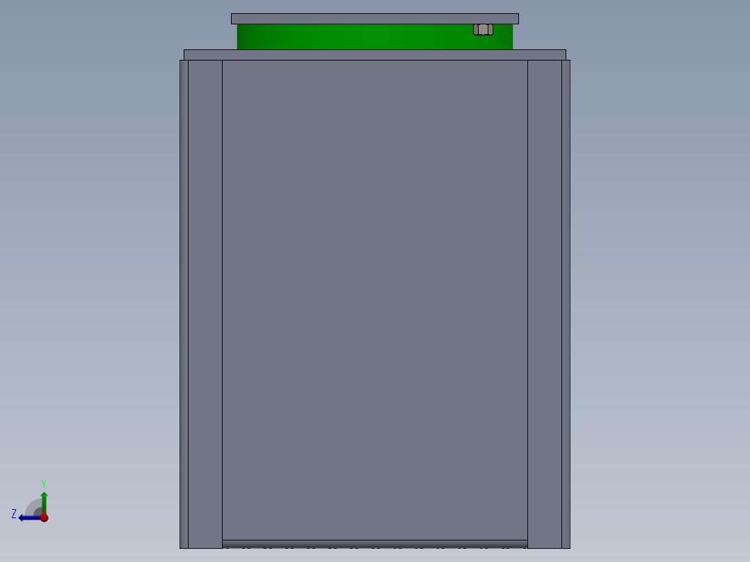 紧凑型油箱液压装置 180x180x235 mm右视图