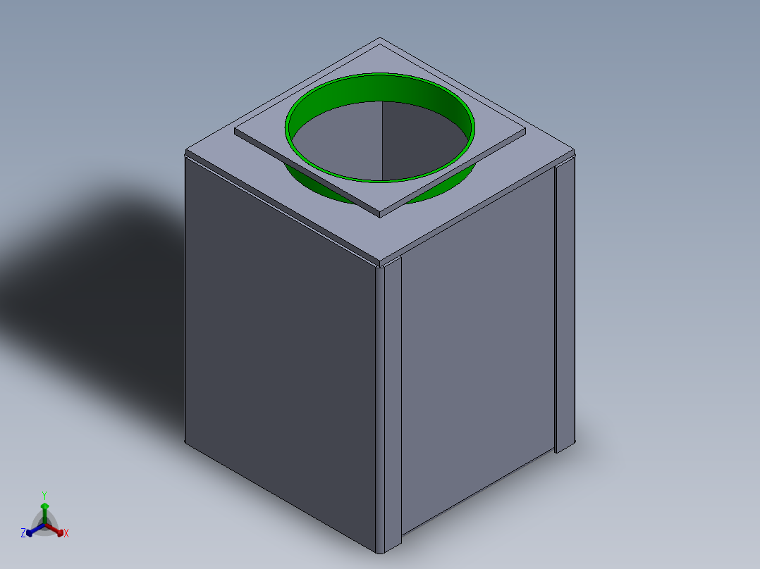 紧凑型油箱液压装置 180x180x235 mm正等轴测图