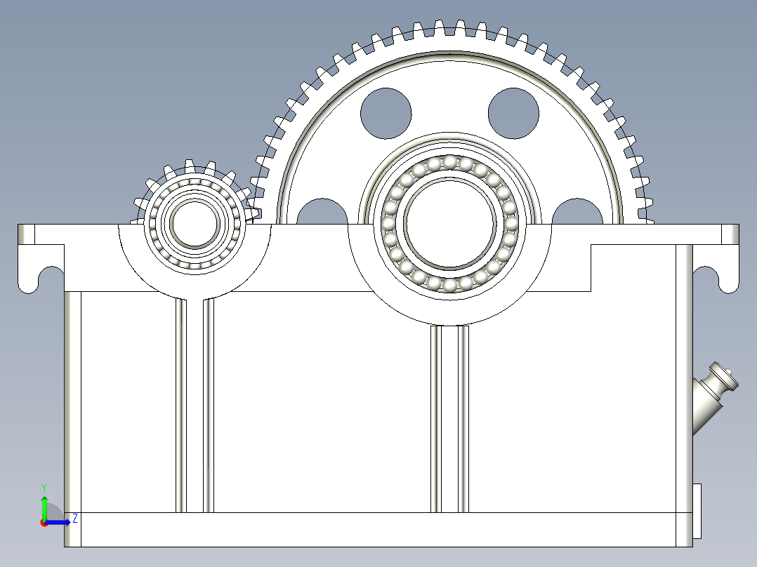 减速箱设计图左视图