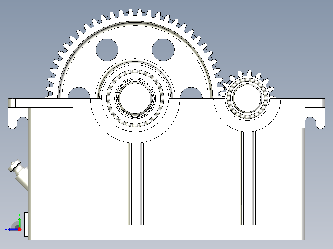 减速箱设计图右视图