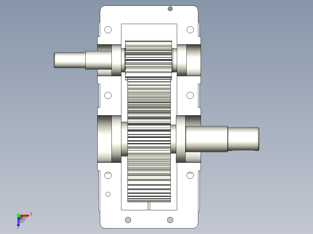 减速箱设计图俯视图