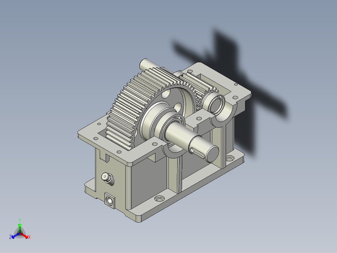 减速箱设计图正等轴测图