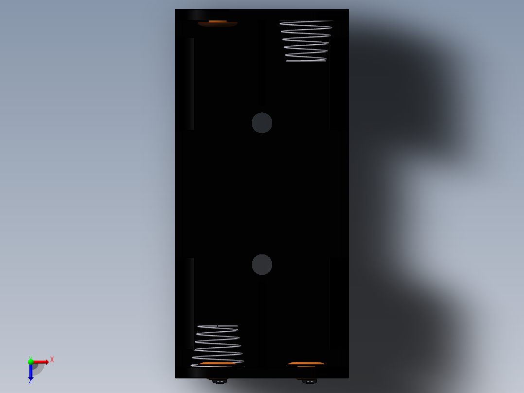 电池仓、电池俯视图