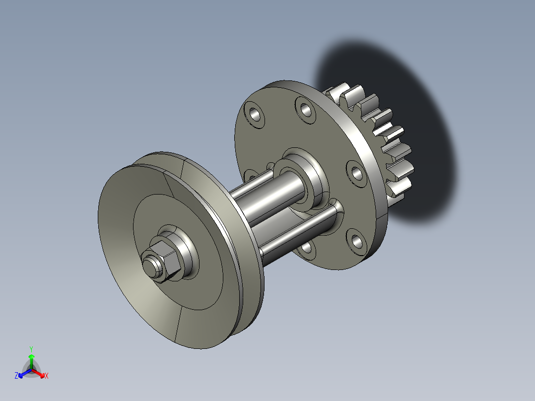 V形块正等轴测图