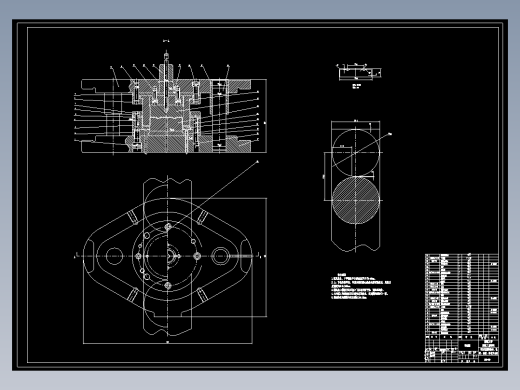 JX0946-端盖落料拉深冲孔复合模设计
