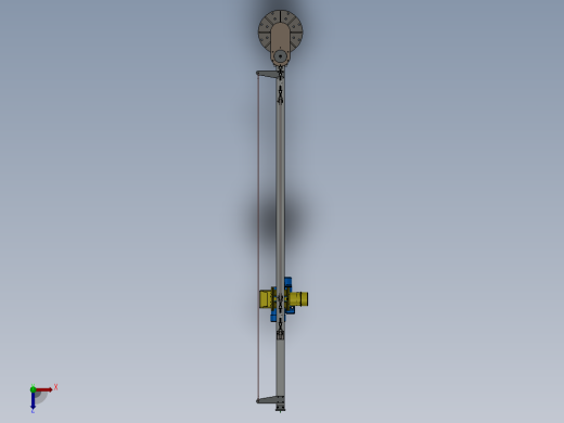 单臂吊车模型俯视缩略图