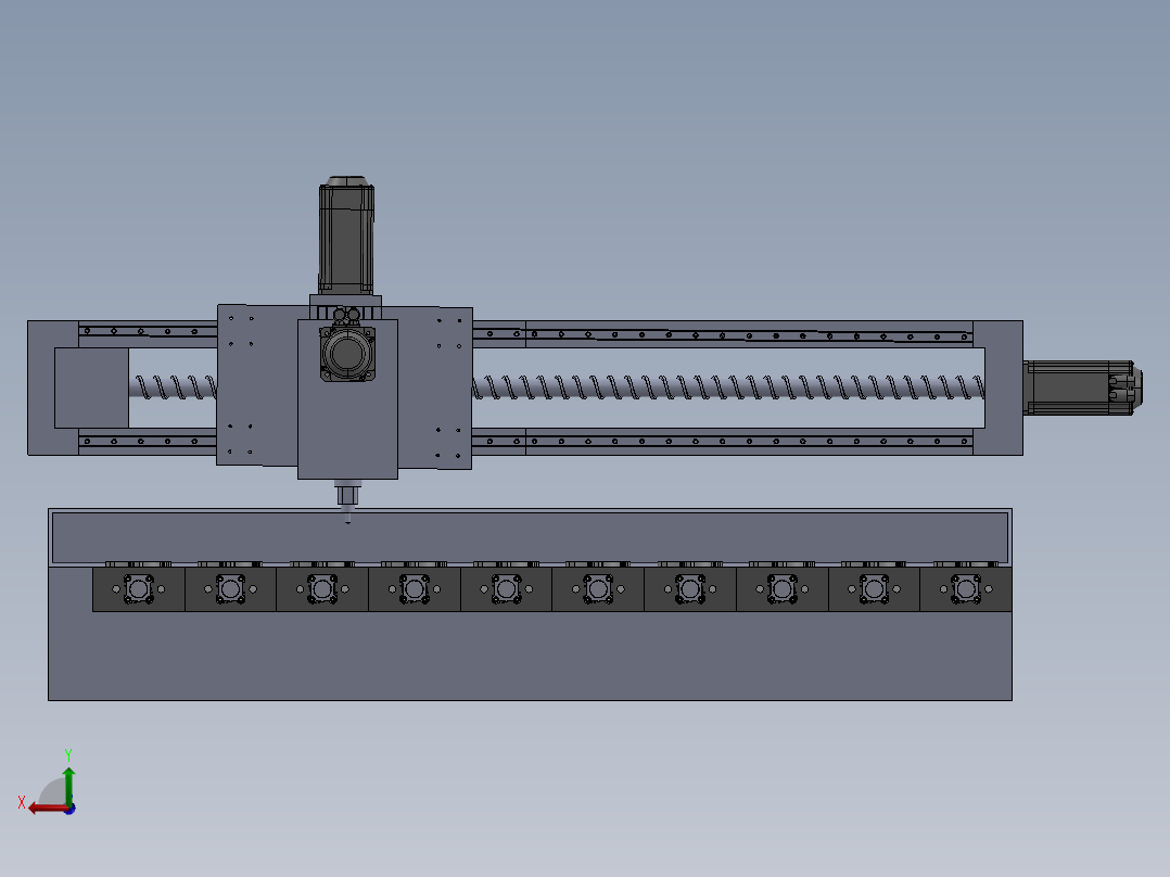 自动攻丝机后视图