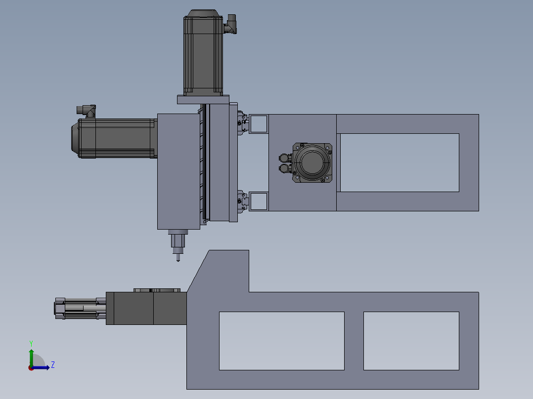 自动攻丝机左视图