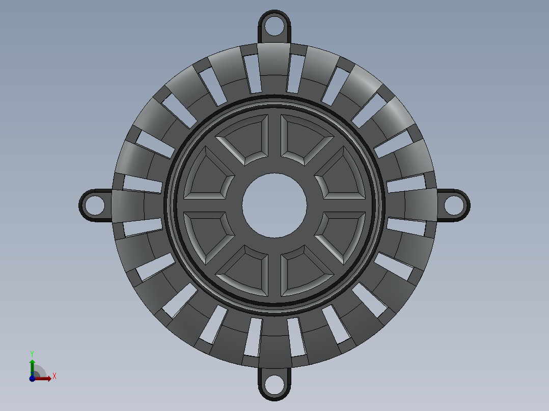 交流发电机外壳前视图