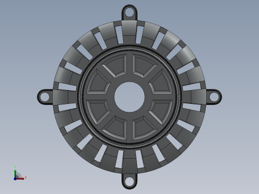 交流发电机外壳前视缩略图