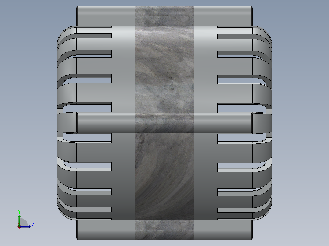 交流发电机外壳左视图