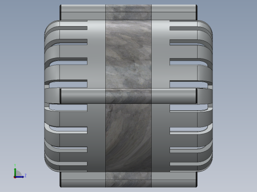 交流发电机外壳左视缩略图