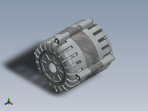 交流发电机外壳正等轴测缩略图