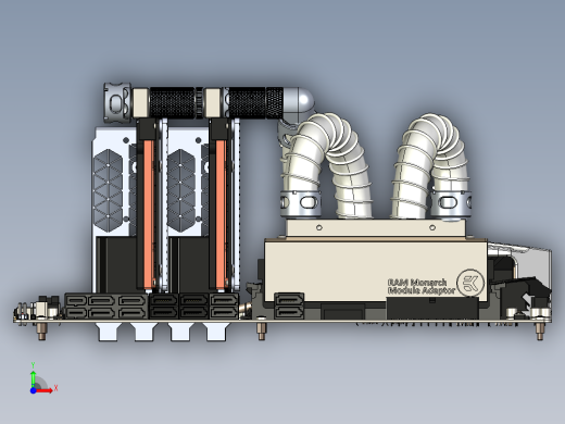 水冷式电脑主板前视缩略图