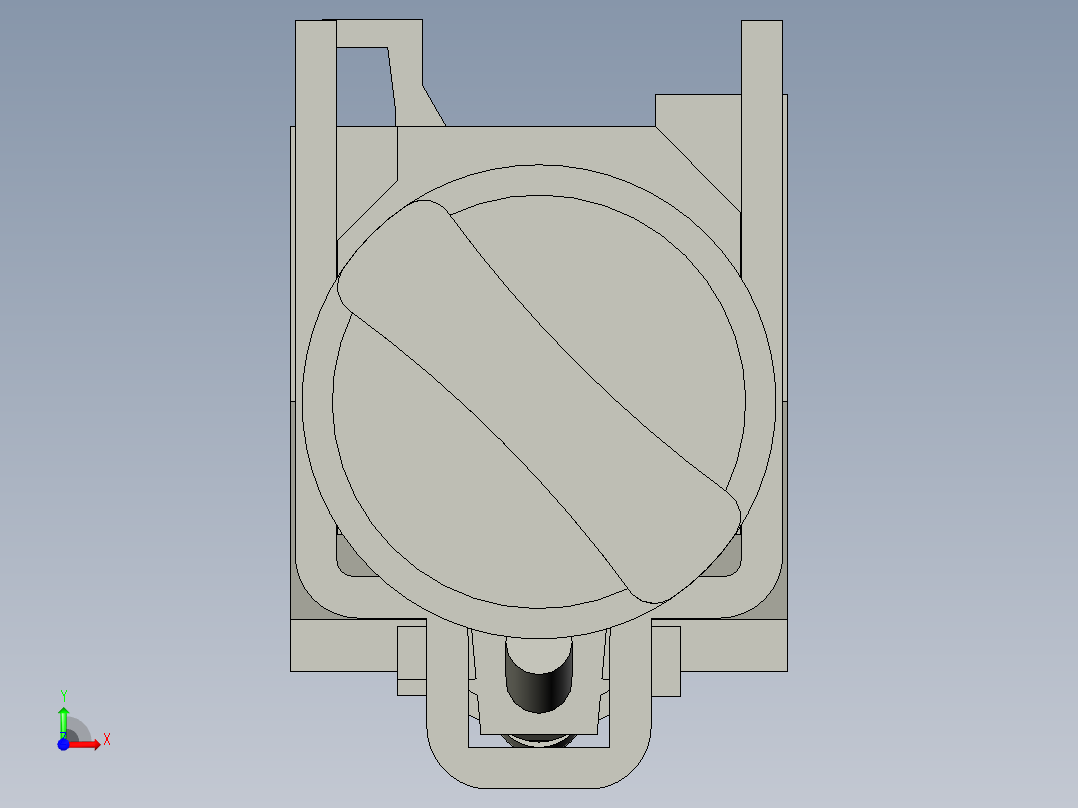 XB2BD21C两位选择开关前视图