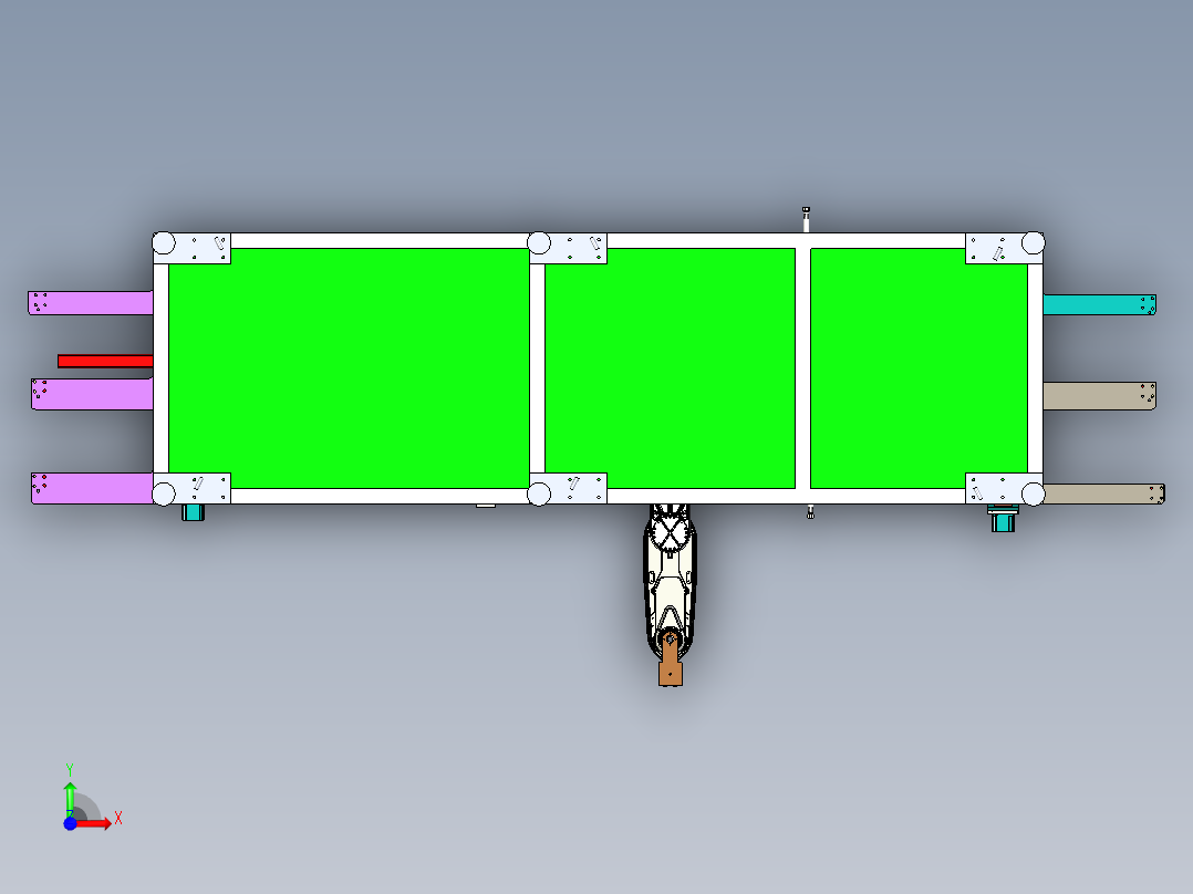 台达SMT之方形SMD元件插件机设备前视图