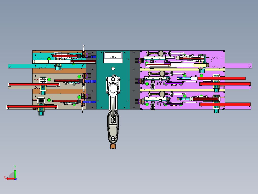 台达SMT之方形SMD元件插件机设备后视图