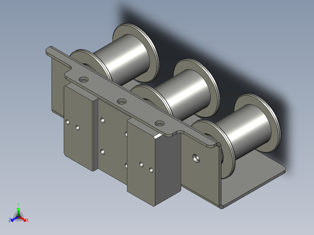 浮动转轮机构2正等轴测图