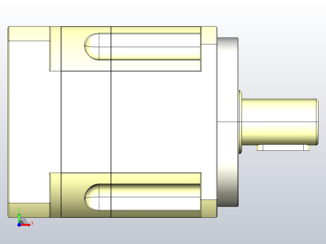 法斯顿KPL90减速机3D模型Soidworks设计前视图
