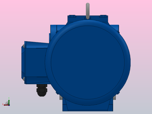 SAZ87小法兰空心轴安装斜齿-蜗轮蜗杆减速机SAZ87-YVE11-4P-13.6-M1-0°-B后视缩略图