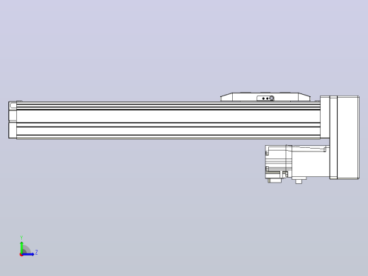 滚珠丝杠直线轴内置导轨TPA-GCR-50-1210C-L250-MP-M10-N3左视缩略图