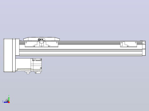 滚珠丝杠直线轴内置导轨TPA-GCR-50-1210C-L250-MP-M10-N3右视缩略图