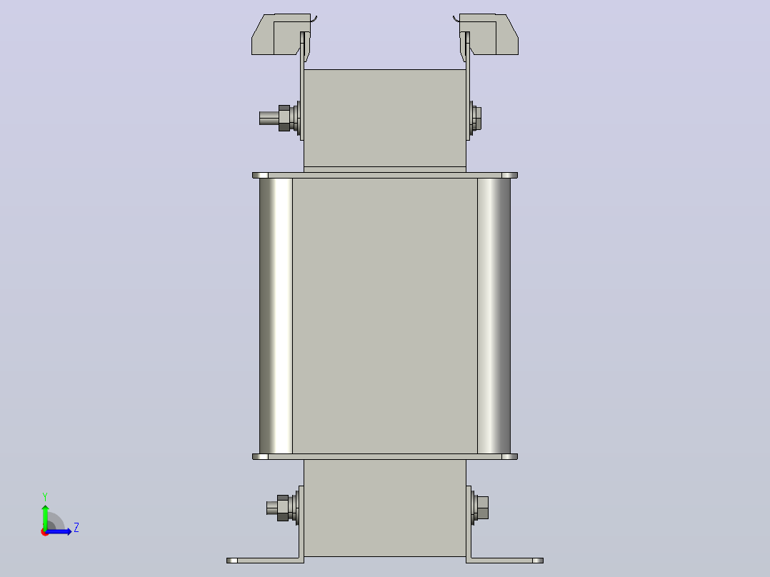 NSK-2.5～3三相干式变压器三维模型202010左视图