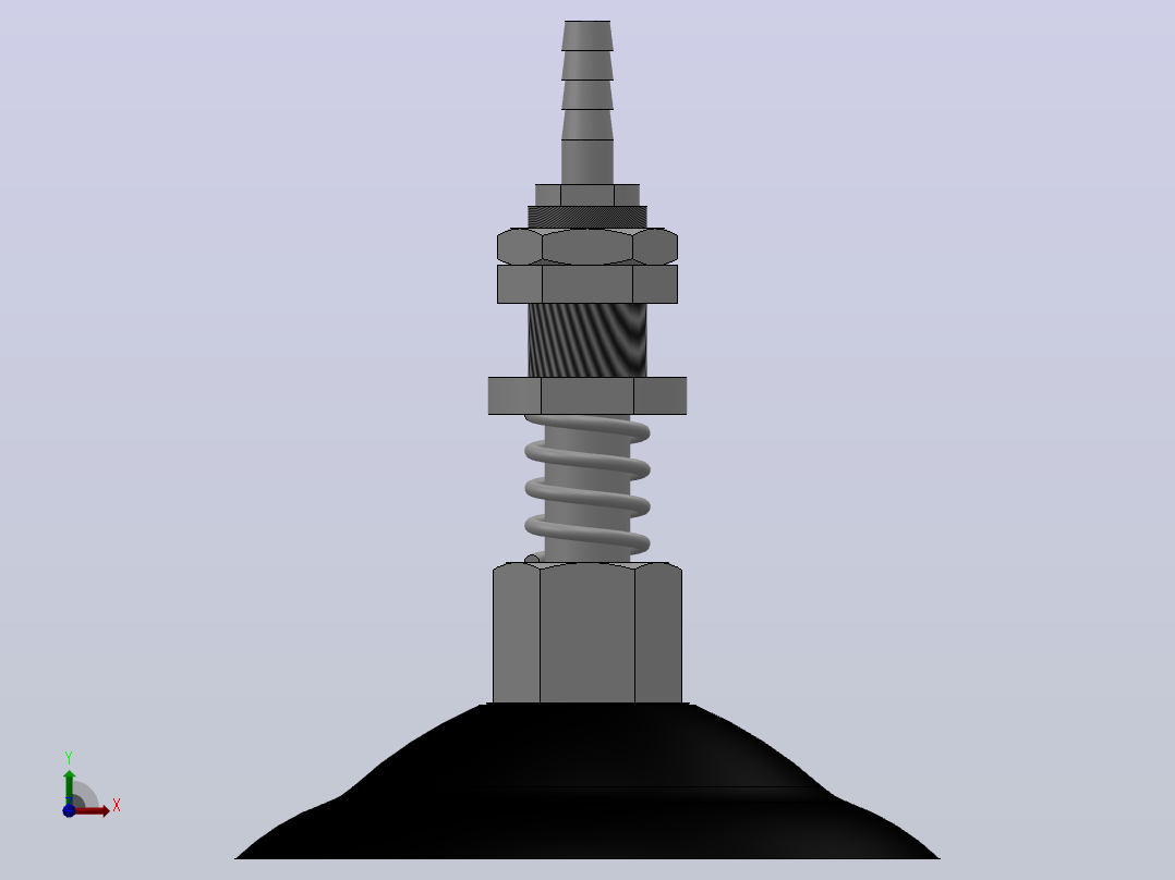 PFTS-60~95标准立向真空吸盘[PFTS-93-10-N]前视图