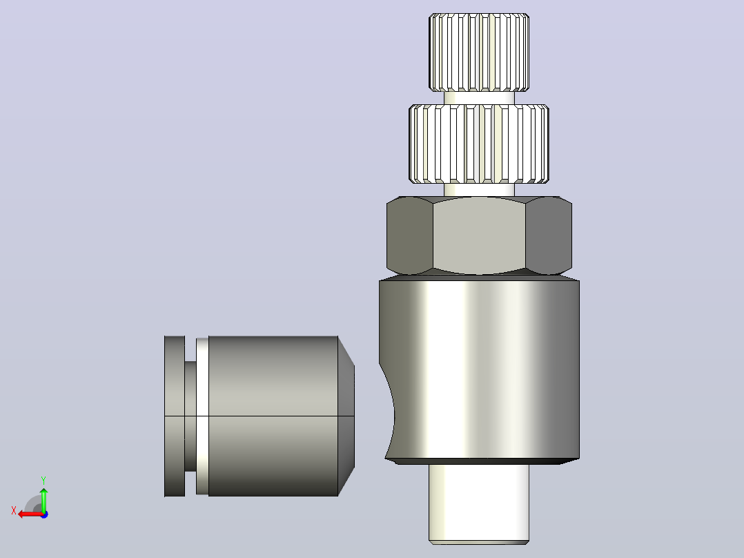 MSE-C(Mini Elbow)塑体插入式管接头[013093105] (2)后视图