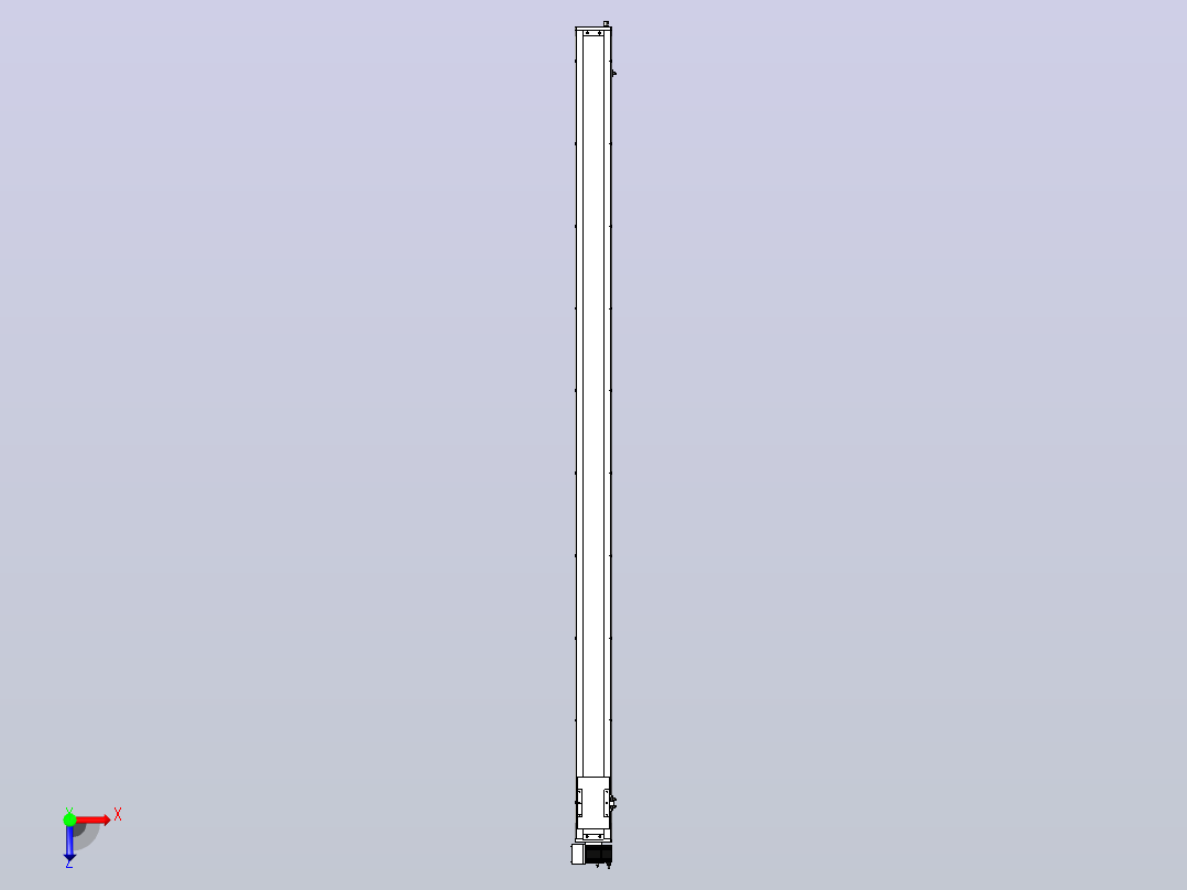 SCM14-2650-LU滚珠花健、支撑座、滚珠丝杠、交叉导轨、直线模组俯视图