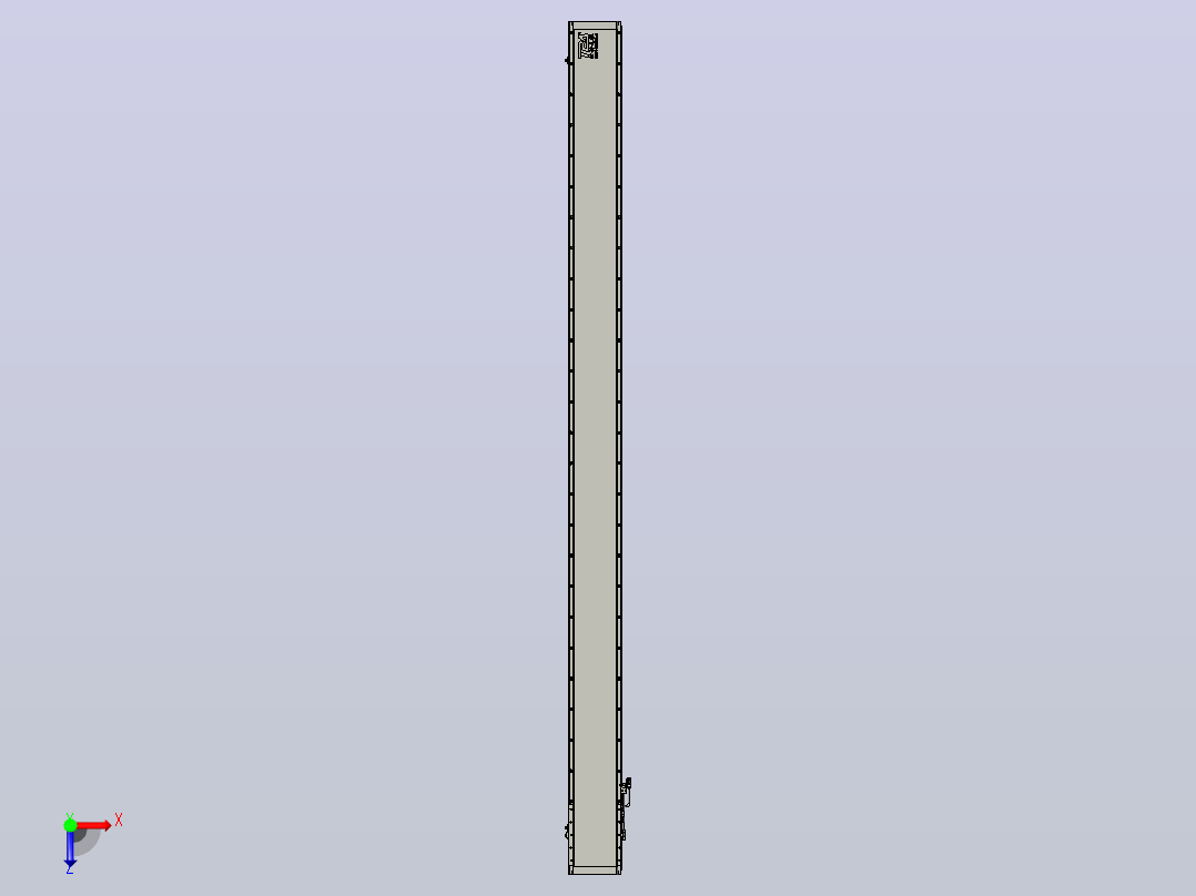 直驱直线电机轴TPA-LNP2-200-55C4-1-L3000-3-C-05-N3俯视图