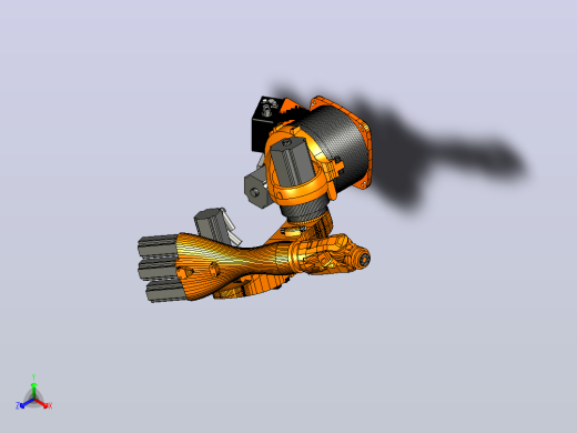 kuka 1400 六轴机器人三维模型图纸