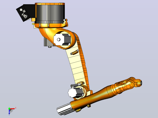 kuka 1400 六轴机器人三维模型图纸俯视缩略图