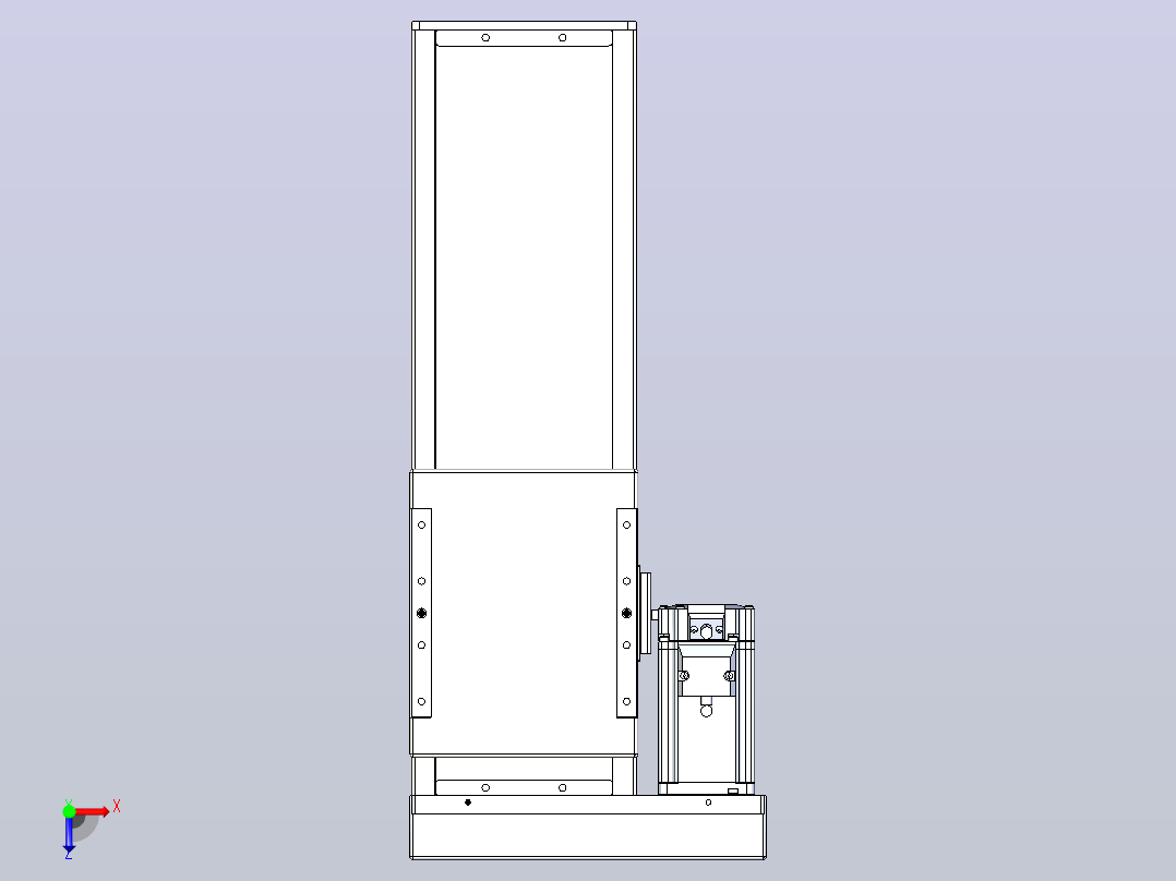 滚珠丝杠直线轴带导轨全封闭TPA-HCR-140D-2010C-L250-MR-Y-P40-N3俯视图