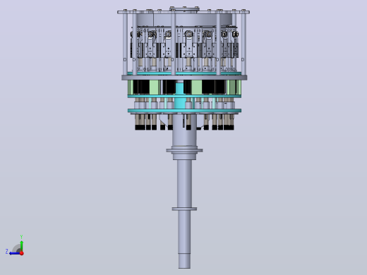 瓶子螺纹加工头3D图纸 Solidworks设计右视缩略图