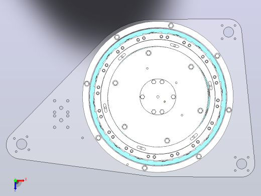 瓶子螺纹加工头3D图纸 Solidworks设计俯视缩略图