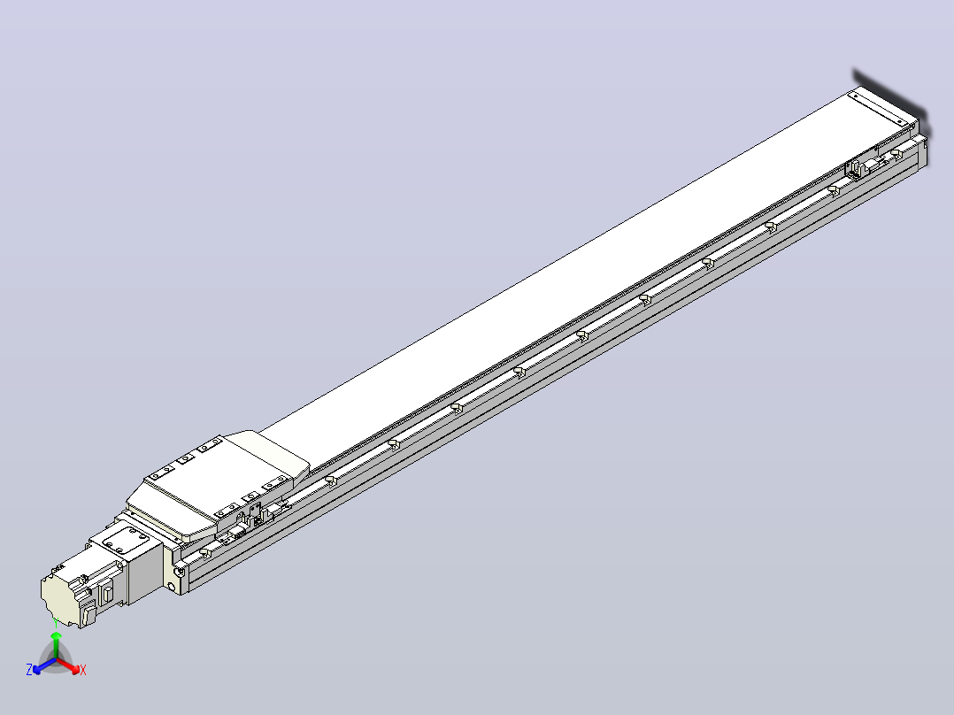 滚珠丝杠直线轴内置导轨TPA-GCR-120-1610C-L950-M-M40-N3主视图