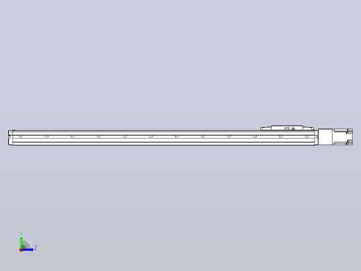滚珠丝杠直线轴内置导轨TPA-GCR-120-1610C-L950-M-M40-N3左视缩略图