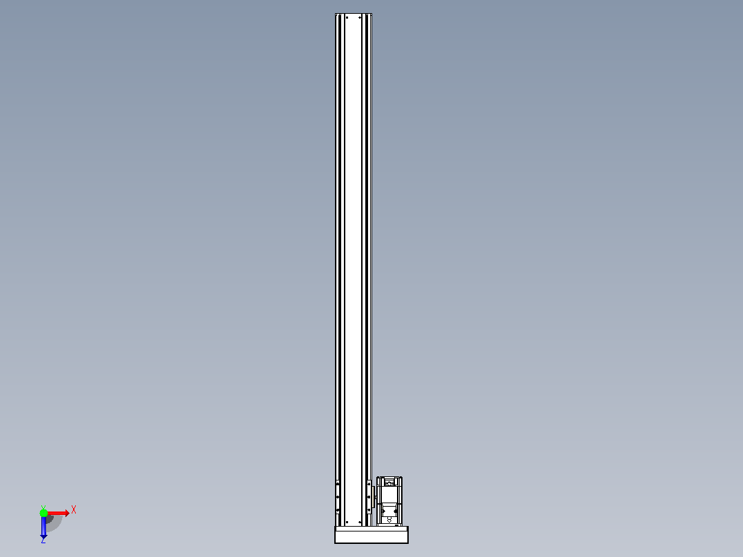 日规模组半封闭丝杆TPA-HNR-85S-1610C-L1050-MR-C-P20-N3俯视图