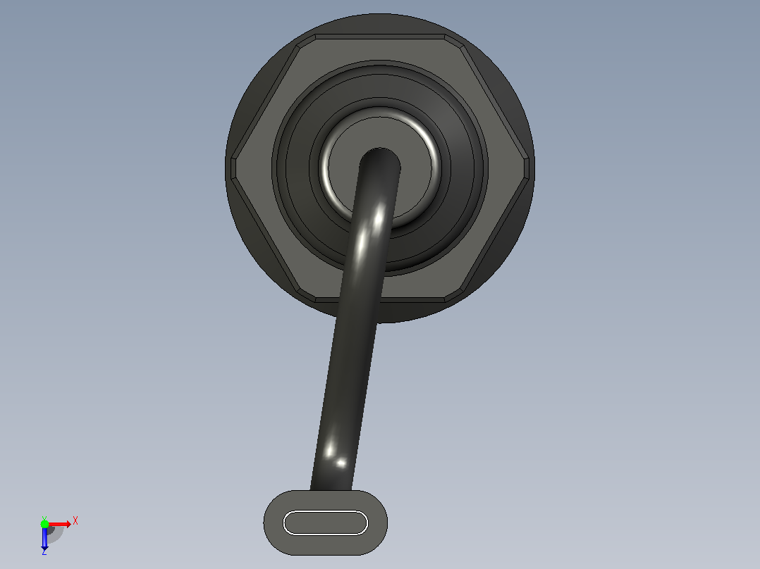 USB-C隔板连接器俯视图