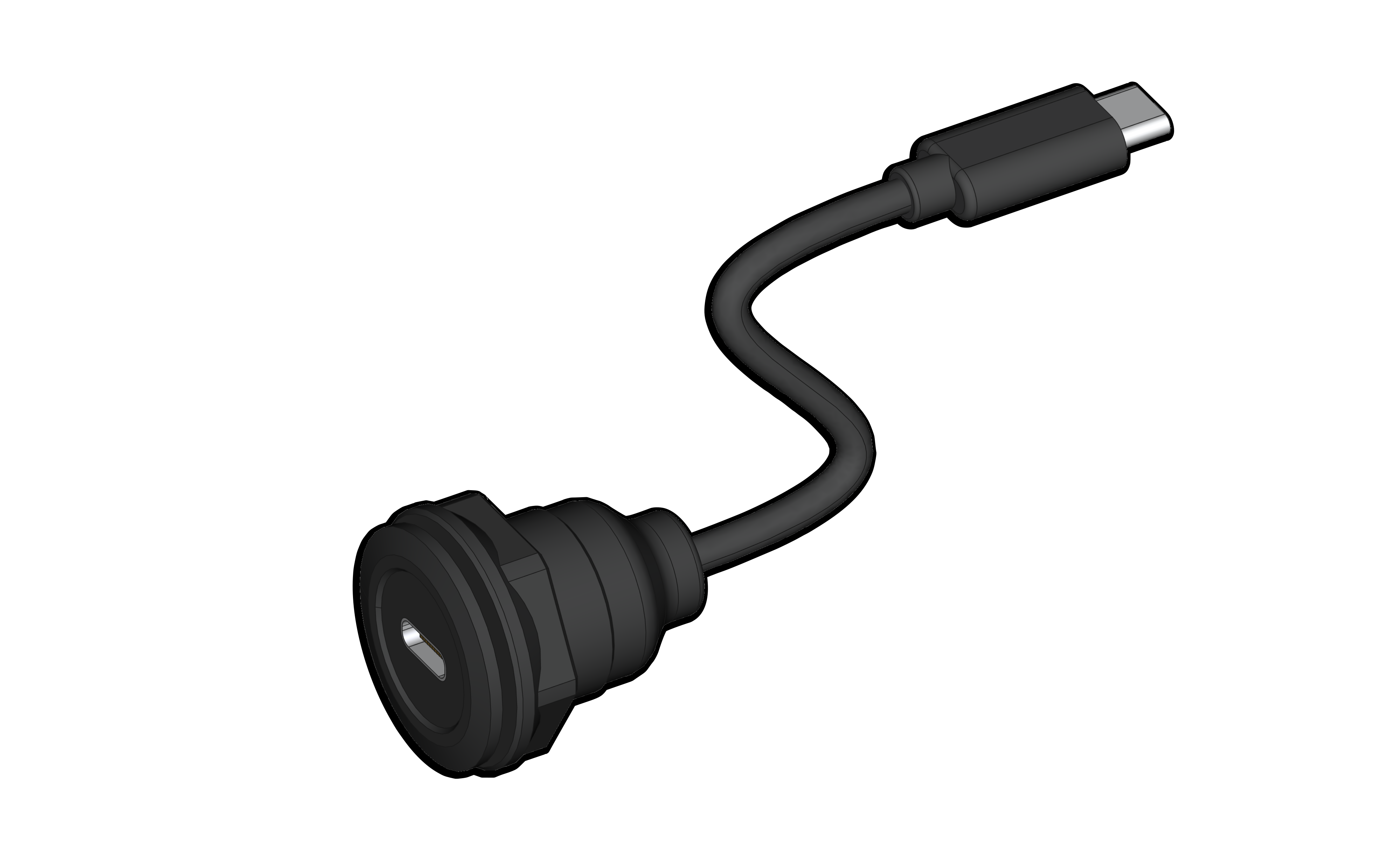 USB-C隔板连接器