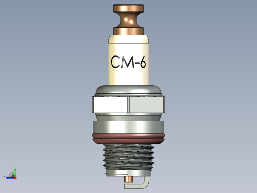 NGK CM-6火花塞右视缩略图